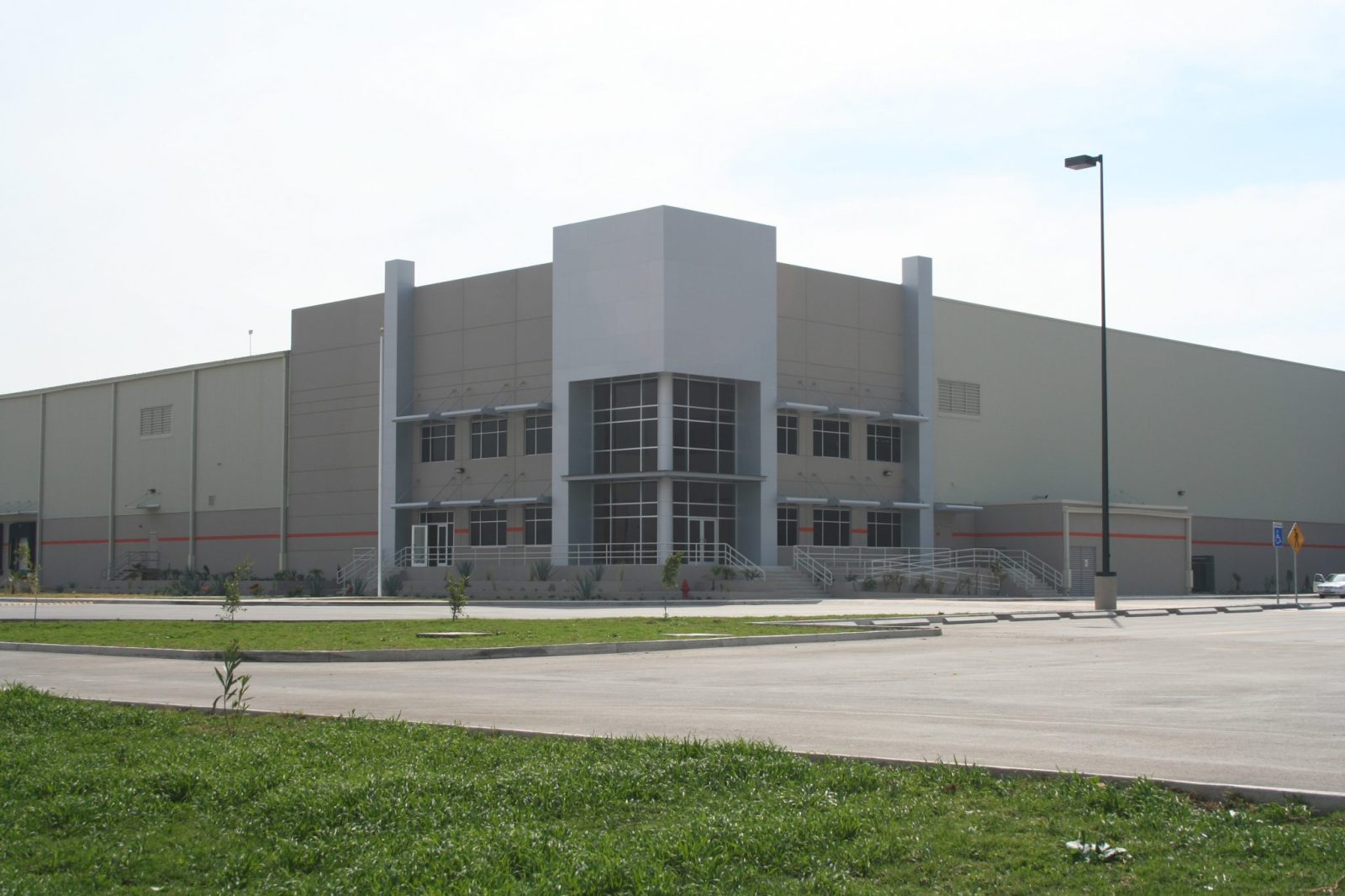 Eye level shot of The Home Depot- Disribution Center in Atitalaquia, Estado de Mexico