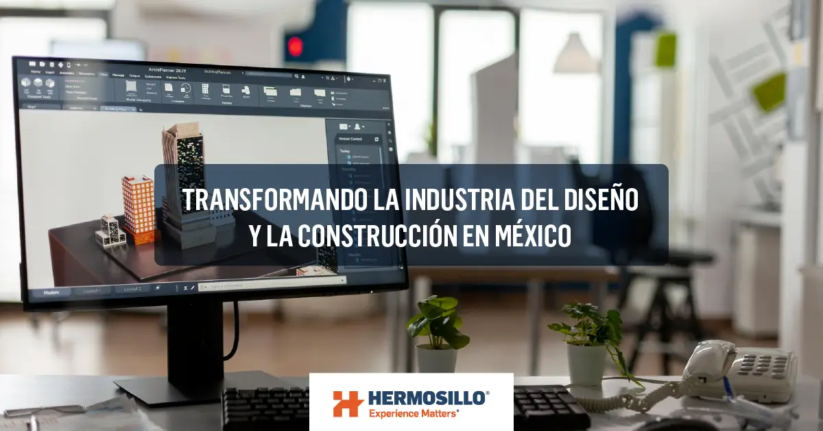 Computadora de escritorio proyectando un diseño